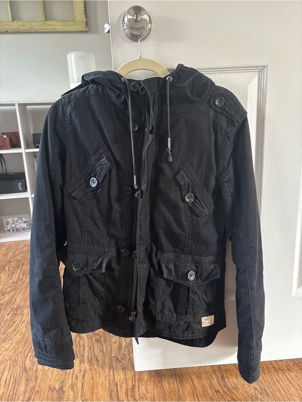 TNA Black Hooded Winter Jacket